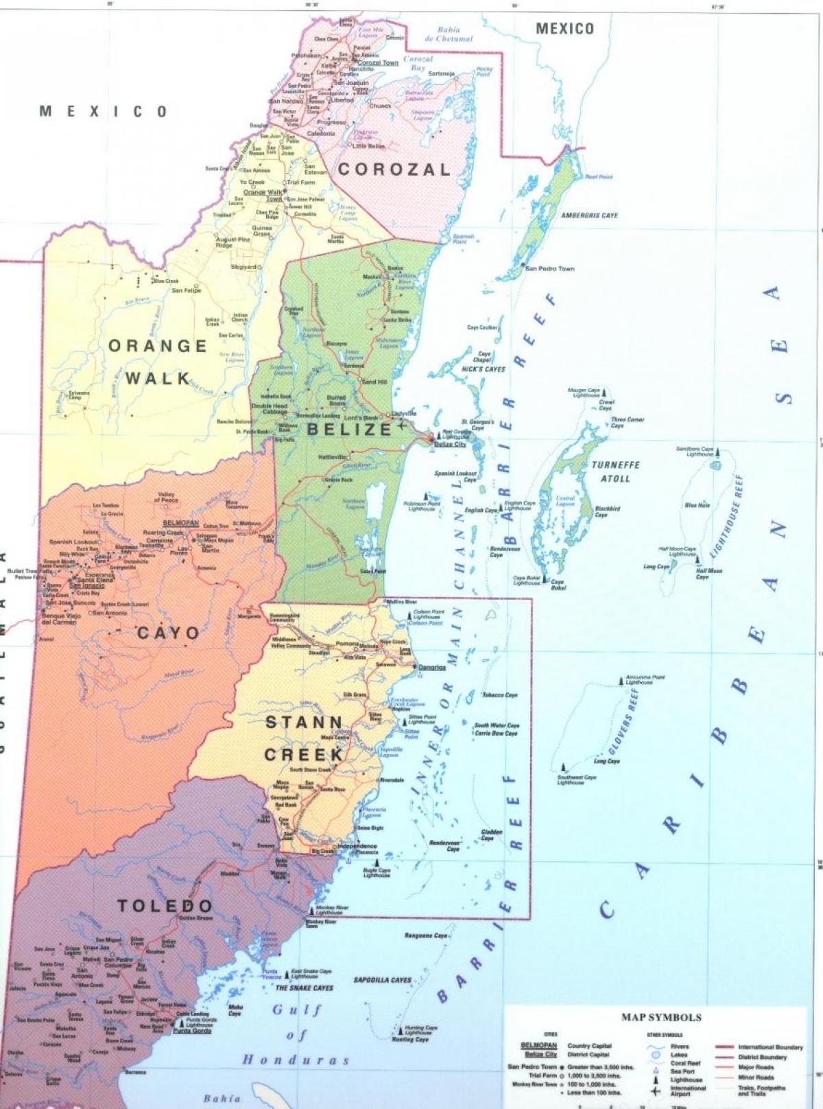 ბელიზი reef რუკა