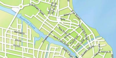 რუკა ბელიზი ქალაქის ქუჩებში